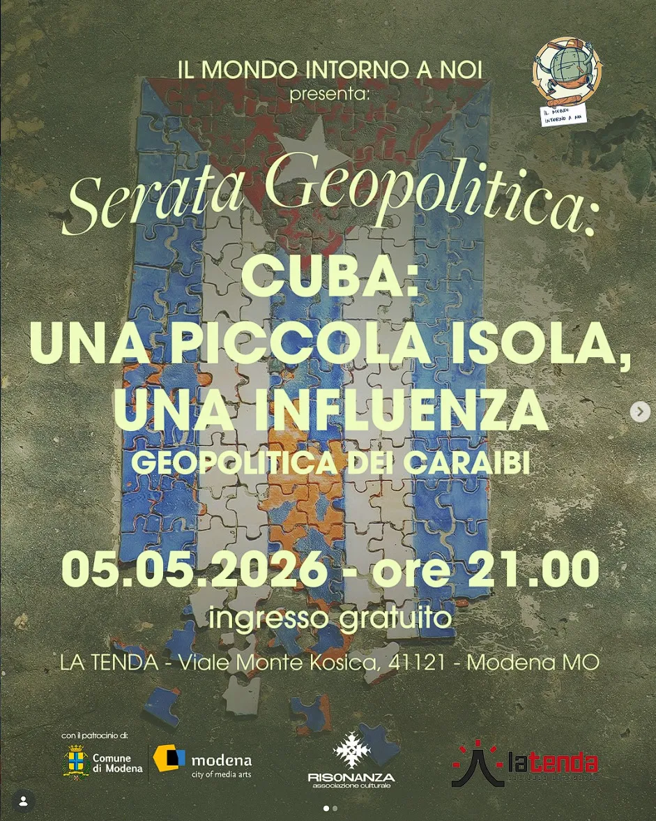Locandina: Cuba una piccola isola una influenza - Geopolitica dei Caraibi